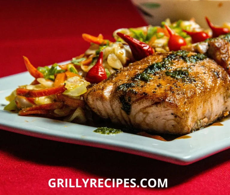 Perfectly grilled fish fillets with fresh herbs and lemon slices on a grill. How to Grill Fish
