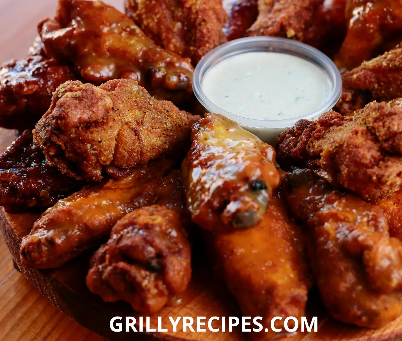 Golden crispy easy chicken fry thighs on a white plate with parsley garnish