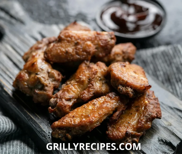Golden crispy easy chicken fry thighs on a white plate with parsley garnish