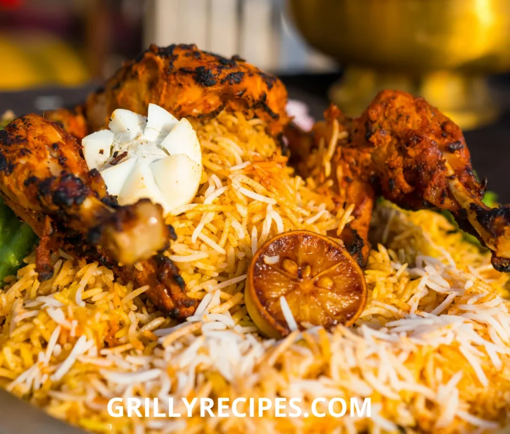 Homemade chicken and yellow rice served in a bowl