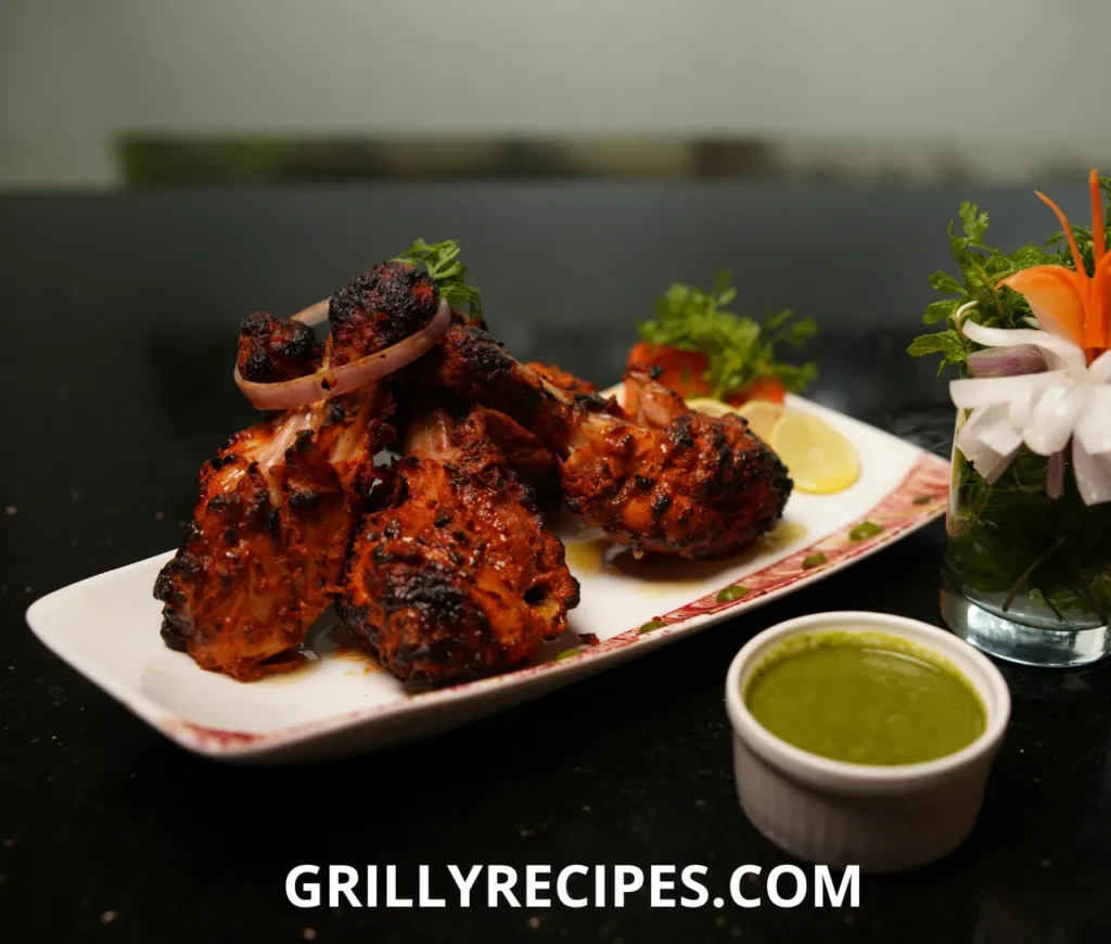 Juicy grilled chicken thigh recipes with a golden-brown crust on a barbecue grill.